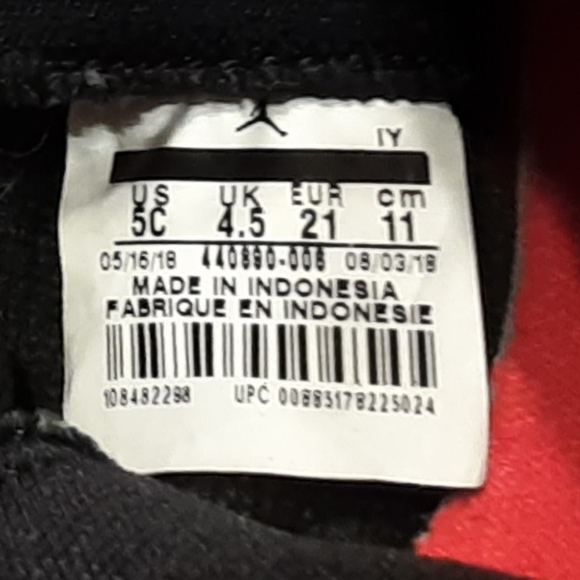 Air Jordan 5 Retro "Satin" Toddler Sneakers Sz. 5c - Picture 4 of 4